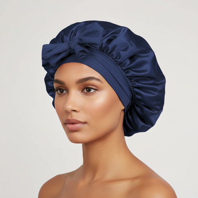 Satin Bonnet Silk Bonnet Adjustable Bonne For Sleeping Hair Bonnet With Tie Band Bonnets For Women Men