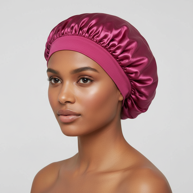 Satin Bonnet Hair Bonnet for Sleeping,Silk Bonnets for Black Women with Elastic Soft Band for Hair Care