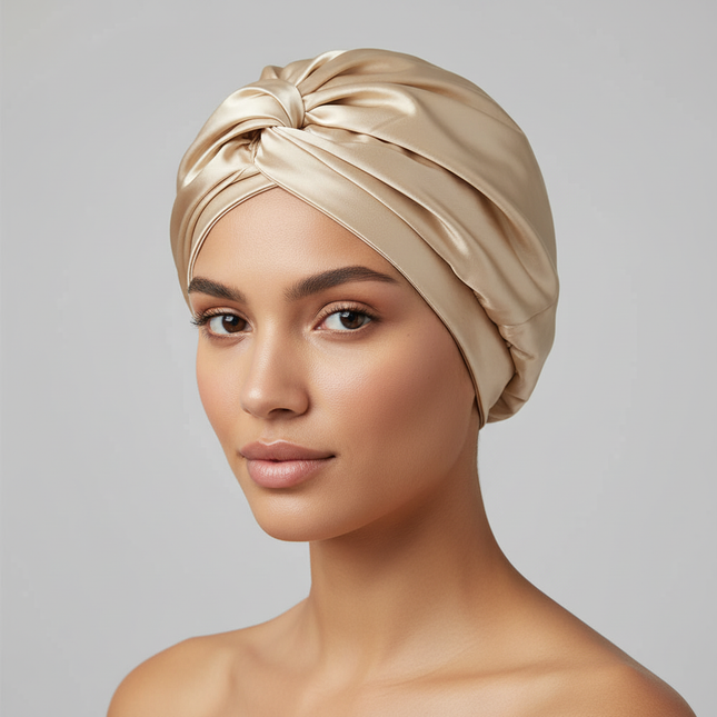 Women Satin Solid Sleeping Hat Night Sleep Cap for Women Shower Caps Waterproof Solid Sleeping Hair Bonnets Adjustable Cap