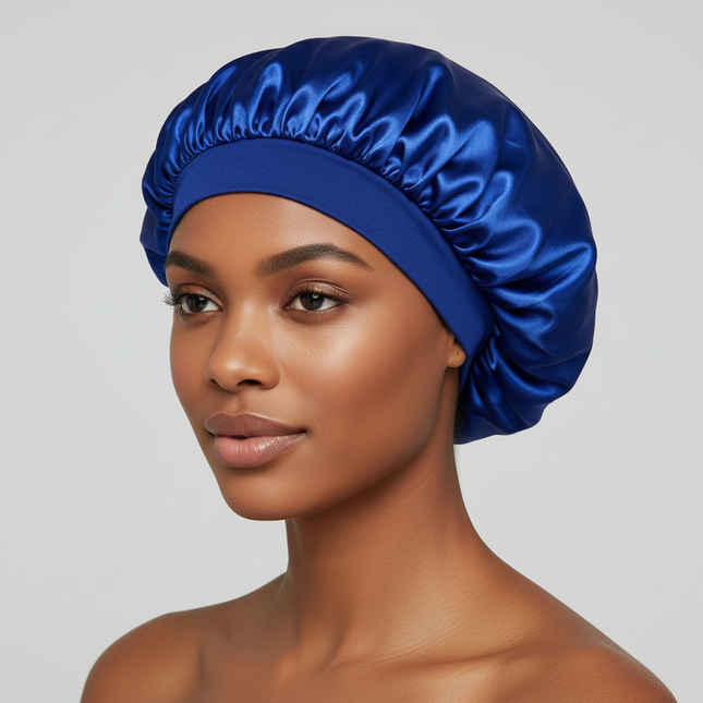 Large Satin Bonnet,Silk Bonnet Hair Wrap for Sleeping, Sleep Cap With Elastic Soft Band, Big Bonnets for Women Hair Care