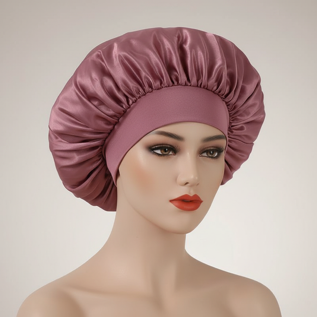 Hair Bonnet For Sleeping Women Wide Brim Sleep Cap Hair Bonnet For Curly Hair Showercap Children Men