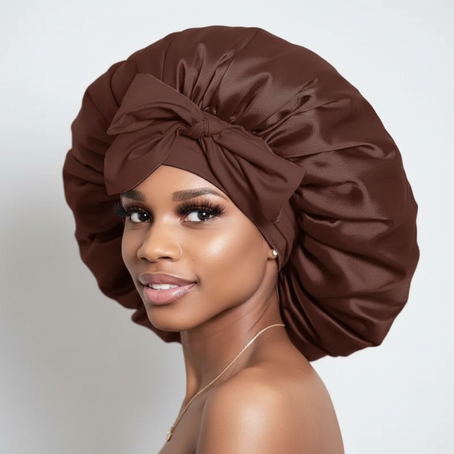 Satin Bonnet Bonnet Adjustable Bonne For Sleeping Hair Bonnet With Tie Band Bonnets For Women Men