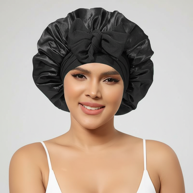 10 Pcs Cheetah-Print Satin Silk Bonnet for Sleeping Cute Bonnet with Long Strap Tie Band Adjustable Sleep Night Cap Hair Bonnet