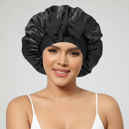 10 Pcs Cheetah-Print Satin Silk Bonnet for Sleeping Cute Bonnet with Long Strap Tie Band Adjustable Sleep Night Cap Hair Bonnet