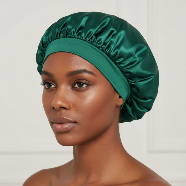 Large Satin Bonnet,Silk Bonnet Hair Wrap for Sleeping, Sleep Cap With Elastic Soft Band, Big Bonnets for Women Hair Care