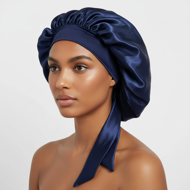 Women Satin Solid Sleeping Hat Night Sleep Cap Hair Care Bonnet Nightcap For Women Men Unisex Cap Bonnet De Nuit Shower Turban