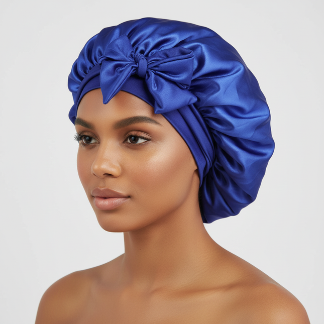 Satin Bonnet Silk Bonnet Adjustable Bonne For Sleeping Hair Bonnet With Tie Band Bonnets For Women Men