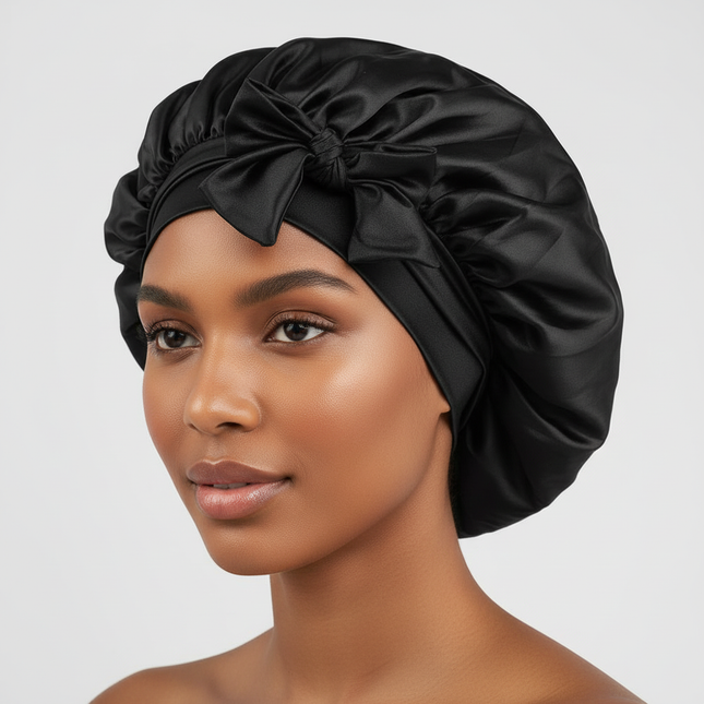 Satin Bonnet Silk Bonnet Adjustable Bonne For Sleeping Hair Bonnet With Tie Band Bonnets For Women Men