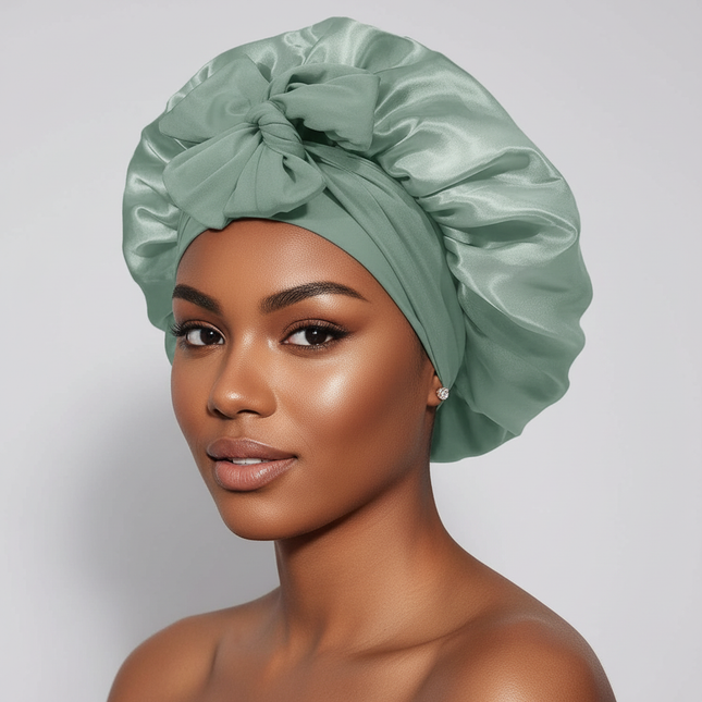 10 Pcs Cheetah-Print Satin Silk Bonnet for Sleeping Cute Bonnet with Long Strap Tie Band Adjustable Sleep Night Cap Hair Bonnet