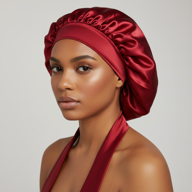 Women Satin Solid Sleeping Hat Night Sleep Cap Hair Care Bonnet Nightcap For Women Men Unisex Cap Bonnet De Nuit Shower Turban