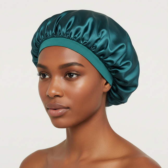 New Satin Hair Caps for Sleeping Women Bath Double Layer Headwear Cover Hat Curly Hair Styling Accessories Hair Cap for Sleeping