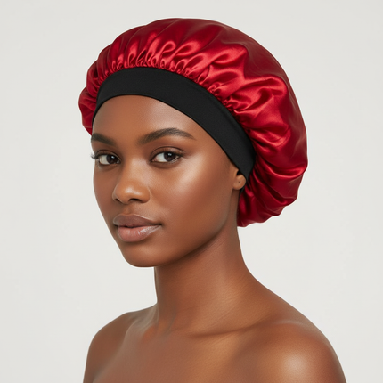 3pcs/set, Durag & Bonnet & Dome Hats, Solid Color Elastic Satin Bonnet Night Cap, Lightweight Pirate Hats