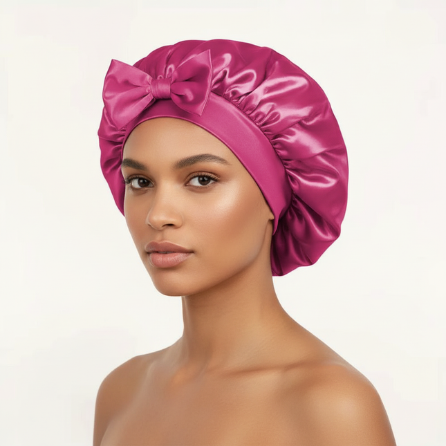 Satin Bonnet Silk Bonnet Adjustable Bonne For Sleeping Hair Bonnet With Tie Band Bonnets For Women Men