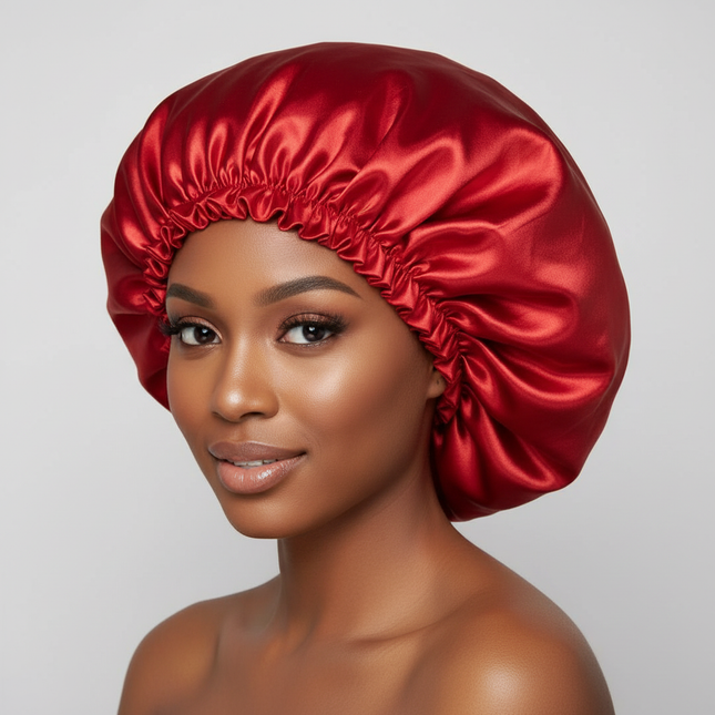 Black Waterproof Shower Cap Extra Large Women's Single Layer Eva Shower Cap Oil-baked Elastic Bathroom Cap Hood Hair Bonnet