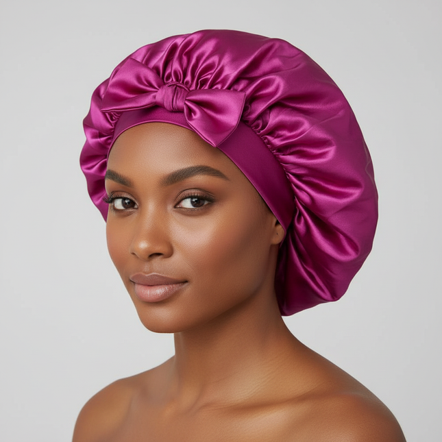 Sleeping Hat Women Satin Solid Night Sleep Cap Hair Care Bonnet Nightcap For Women Men Unisex Cap Bonnet De Nuit Shower Turban