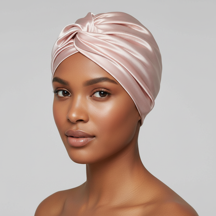 Satin Bonnet Hat Double Layer Hair Wrap Women Adjustable Knotted Hat Care Turban Satin Sleep Hat for Curly Straight Hair 2025
