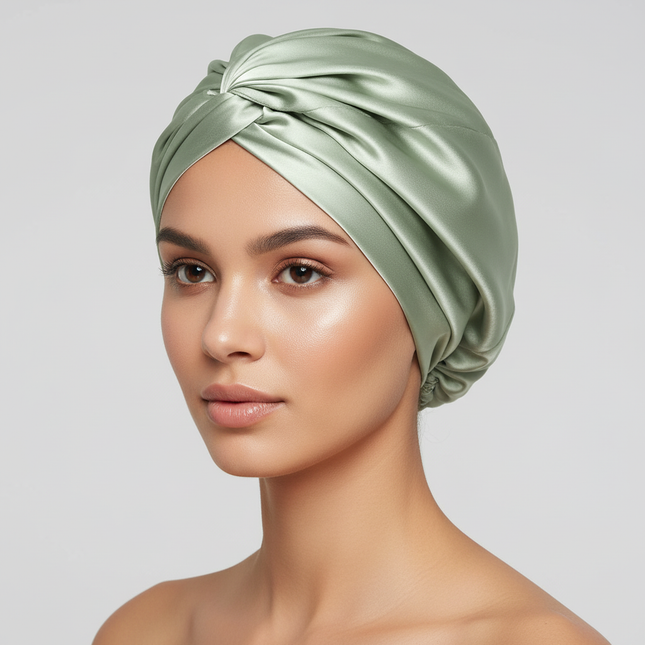 Women Satin Solid Sleeping Hat Night Sleep Cap for Women Shower Caps Waterproof Solid Sleeping Hair Bonnets Adjustable Cap