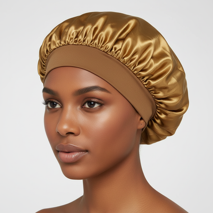 Large Satin Bonnet,Silk Bonnet Hair Wrap for Sleeping, Sleep Cap With Elastic Soft Band, Big Bonnets for Women Hair Care
