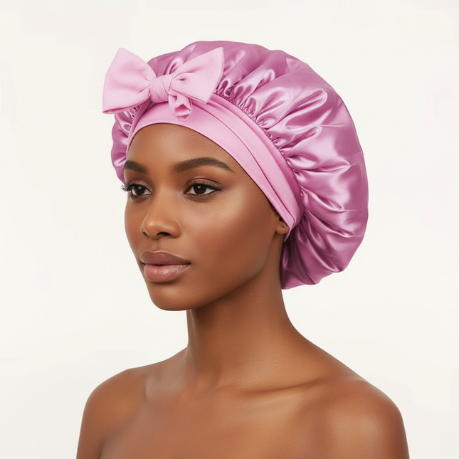 Satin Bonnet Silk Bonnet Adjustable Bonne For Sleeping Hair Bonnet With Tie Band Bonnets For Women Men