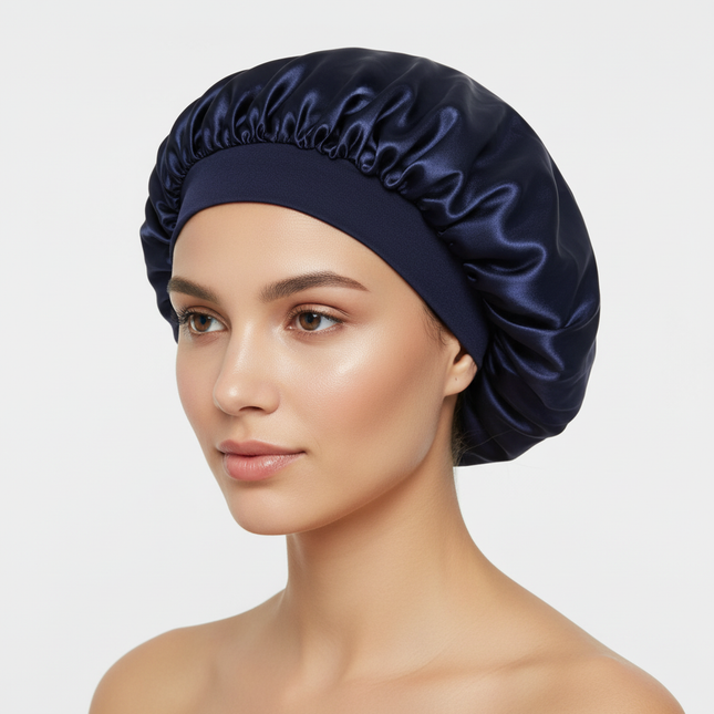 Hair Bonnet For Sleeping Women Wide Brim Sleep Cap Hair Bonnet For Curly Hair Showercap Children Men