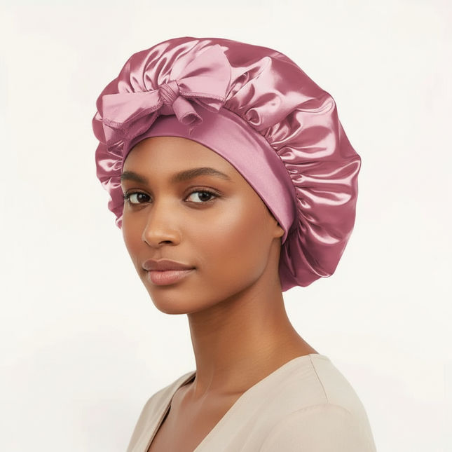 Satin Bonnet Silk Bonnet Adjustable Bonne For Sleeping Hair Bonnet With Tie Band Bonnets For Women Men