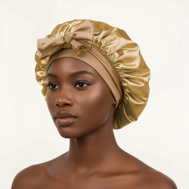 Satin Bonnet Silk Bonnet Adjustable Bonne For Sleeping Hair Bonnet With Tie Band Bonnets For Women Men