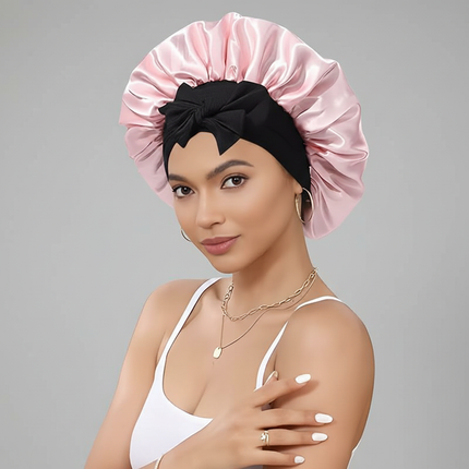 10 Pcs Cheetah-Print Satin Silk Bonnet for Sleeping Cute Bonnet with Long Strap Tie Band Adjustable Sleep Night Cap Hair Bonnet