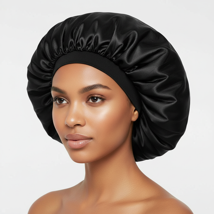 Large Bonnet Women Big Size Satin Bonnet Sleeping Night Women Cap Bonnet Hat Satin Cheveux Nuit Silk Bonnets for Women