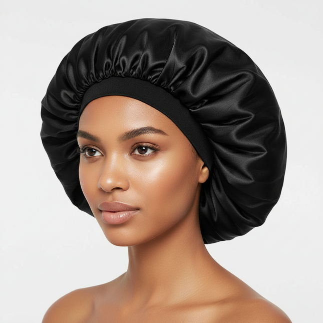Large Bonnet Women Big Size Satin Bonnet Sleeping Night Women Cap Bonnet Hat Satin Cheveux Nuit Silk Bonnets for Women