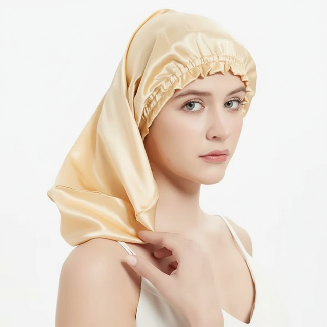 100% Pure Mulberry Silk Hair Bonnets for Women Sleeping Cap Silk Sleep Cap Night Bonnet Caps Hair Protection Turban Head Wraps