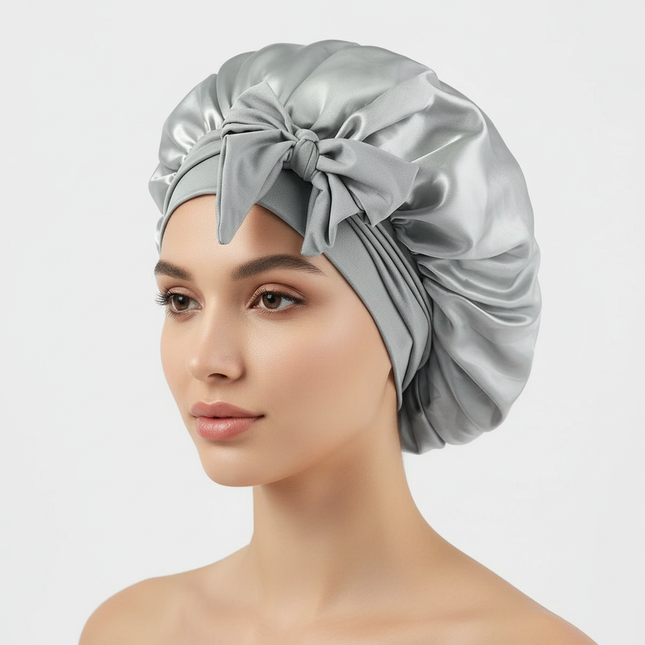 Satin Bonnet Silk Bonnet Adjustable Bonne For Sleeping Hair Bonnet With Tie Band Bonnets For Women Men