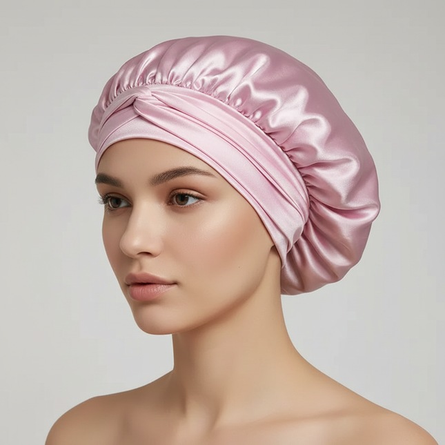 Satin Sleeping Cap Milk Silk Night Sleeping Bonnet Shredded Milk Caps Head Tie Band Bonnet Edge Wrap Protect Curly Braid Hair