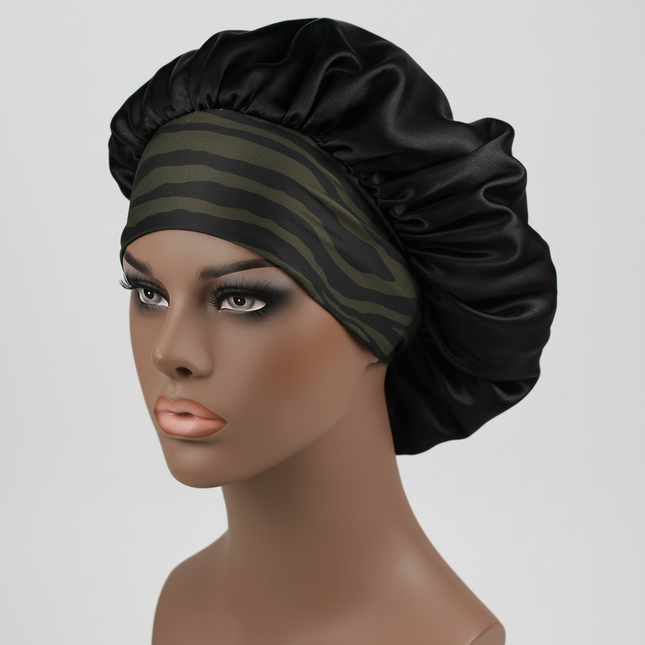 Hair Bonnet For Sleeping Women Wide Brim Sleep Cap Hair Bonnet For Curly Hair Showercap Children Men