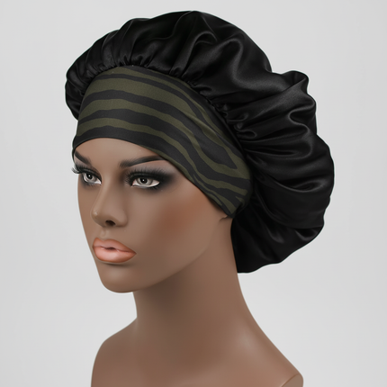 Hair Bonnet For Sleeping Women Wide Brim Sleep Cap Hair Bonnet For Curly Hair Showercap Children Men