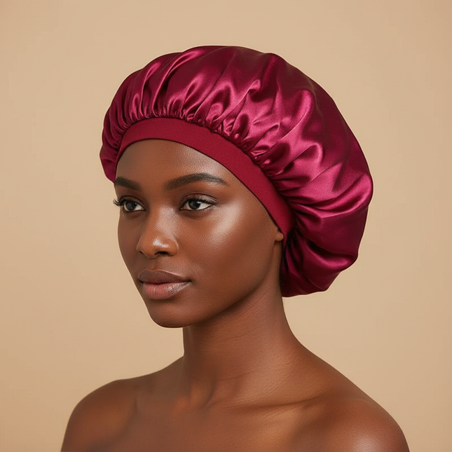 New Satin Hair Caps for Sleeping Women Bath Double Layer Headwear Cover Hat Curly Hair Styling Accessories Hair Cap for Sleeping