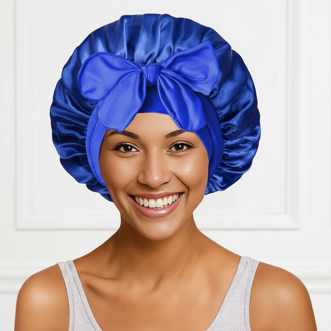 Sleeping Hat Women Satin Solid Night Sleep Cap Hair Care Bonnet Nightcap For Women Men Unisex Cap Bonnet De Nuit Shower Turban