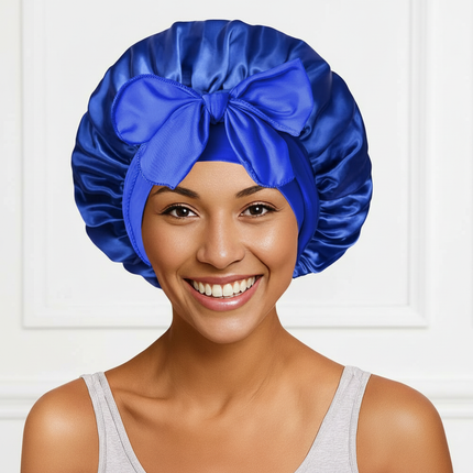 Sleeping Hat Women Satin Solid Night Sleep Cap Hair Care Bonnet Nightcap For Women Men Unisex Cap Bonnet De Nuit Shower Turban