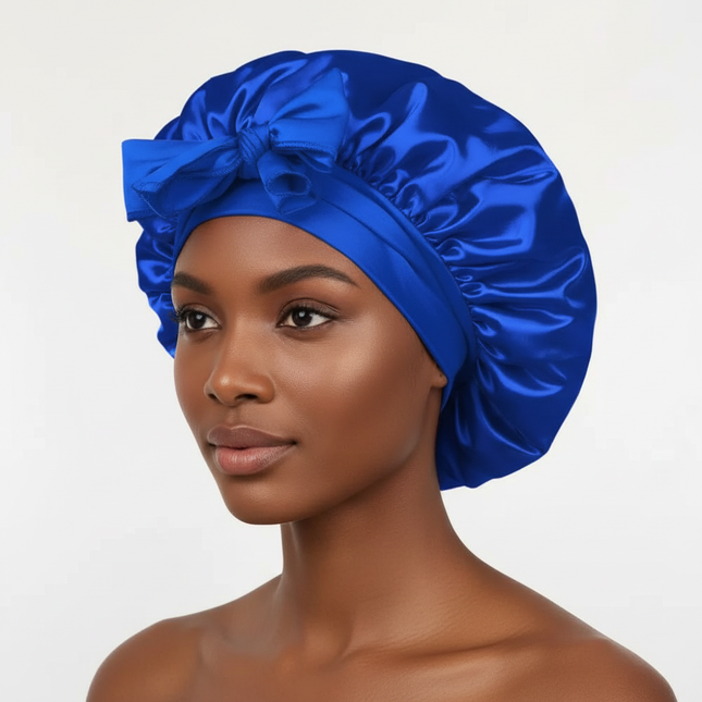 Satin Bonnet Silk Bonnet Adjustable Bonne For Sleeping Hair Bonnet With Tie Band Bonnets For Women Men