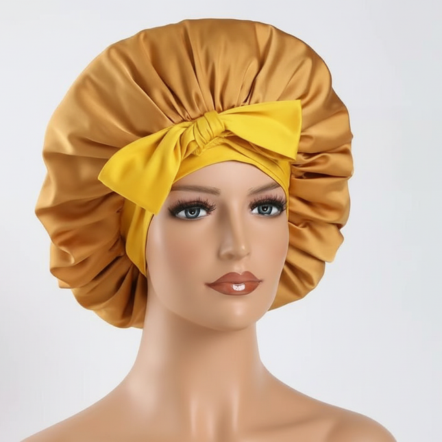 Satin Bonnet Silk Bonnet Adjustable Bonne For Sleeping Hair Bonnet With Tie Band Bonnets For Women Men