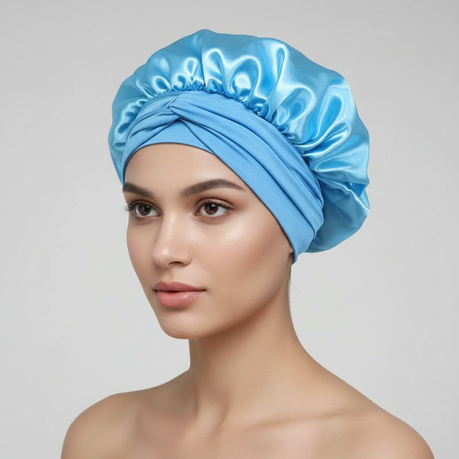 Satin Sleeping Cap Milk Silk Night Sleeping Bonnet Shredded Milk Caps Head Tie Band Bonnet Edge Wrap Protect Curly Braid Hair