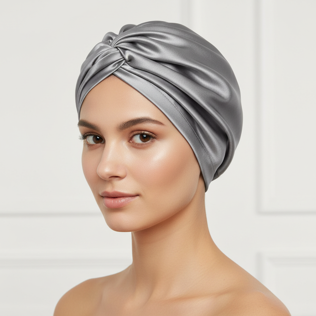 Women Satin Solid Sleeping Hat Night Sleep Cap for Women Shower Caps Waterproof Solid Sleeping Hair Bonnets Adjustable Cap