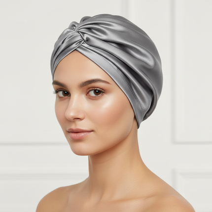 Women Satin Solid Sleeping Hat Night Sleep Cap for Women Shower Caps Waterproof Solid Sleeping Hair Bonnets Adjustable Cap