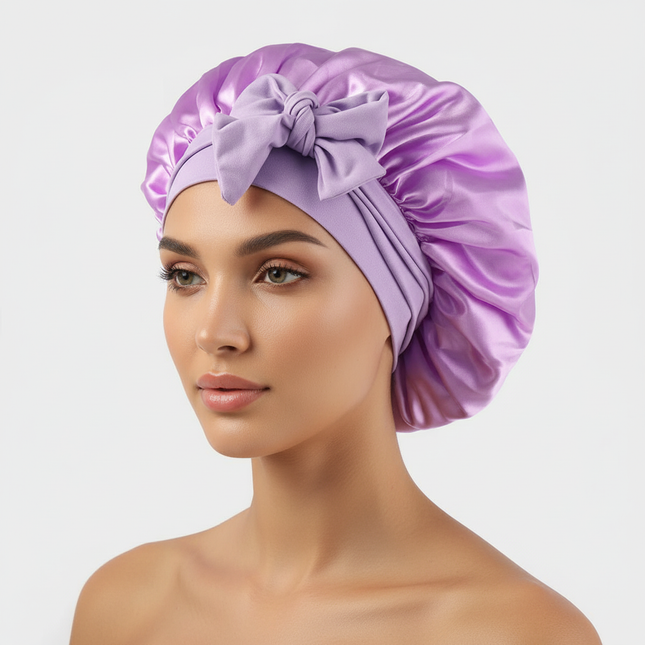 Satin Bonnet Silk Bonnet Adjustable Bonne For Sleeping Hair Bonnet With Tie Band Bonnets For Women Men