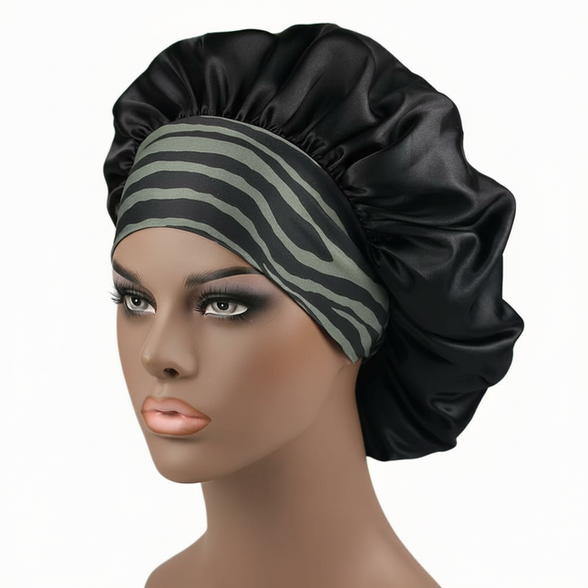 Hair Bonnet For Sleeping Women Wide Brim Sleep Cap Hair Bonnet For Curly Hair Showercap Children Men