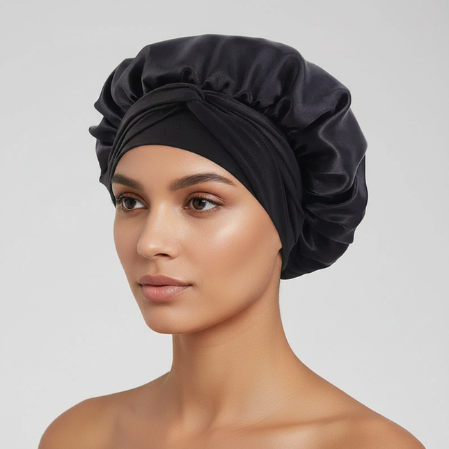 Satin Sleeping Cap Milk Silk Night Sleeping Bonnet Shredded Milk Caps Head Tie Band Bonnet Edge Wrap Protect Curly Braid Hair