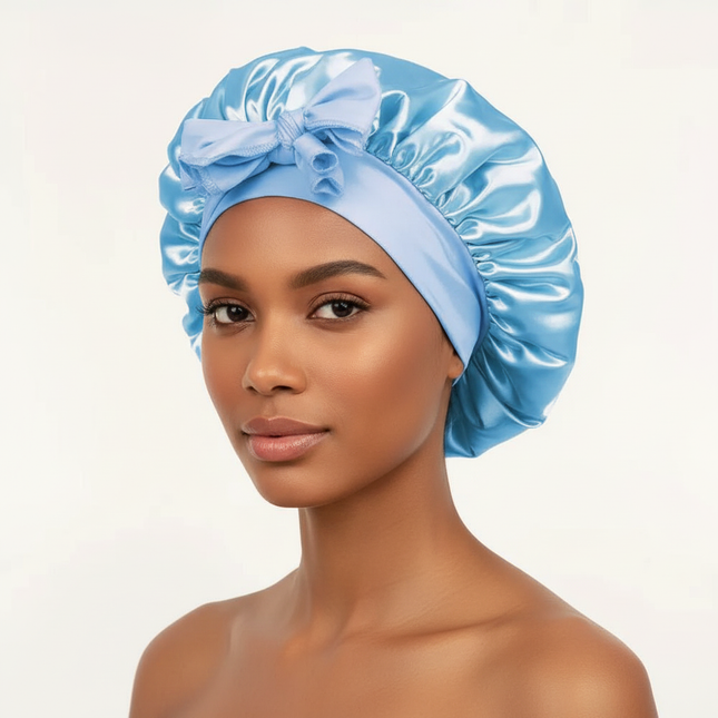 Satin Bonnet Silk Bonnet Adjustable Bonne For Sleeping Hair Bonnet With Tie Band Bonnets For Women Men