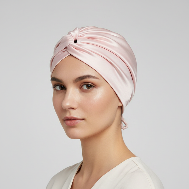 Women Satin Solid Sleeping Hat Night Sleep Cap for Women Shower Caps Waterproof Solid Sleeping Hair Bonnets Adjustable Cap