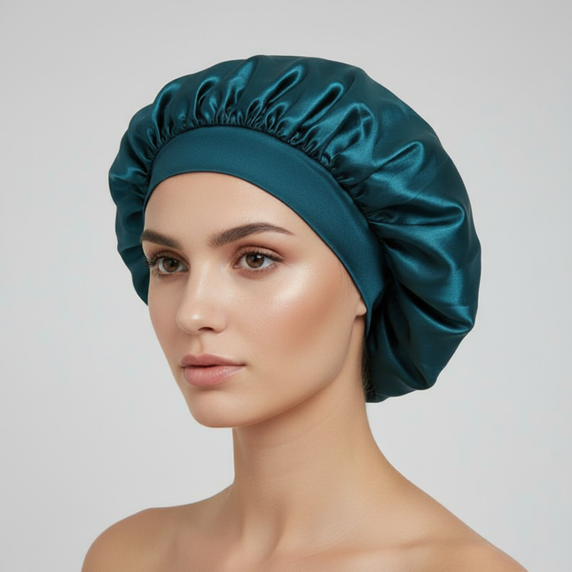 Hair Bonnet For Sleeping Women Wide Brim Sleep Cap Hair Bonnet For Curly Hair Showercap Children Men