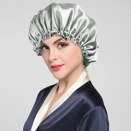 New Women Solid Reversible Satin Bonnet for Curly Hair Cap Double Layer Adjustable Sleep Cap Elastic Hair Cap Haircare Night Hat