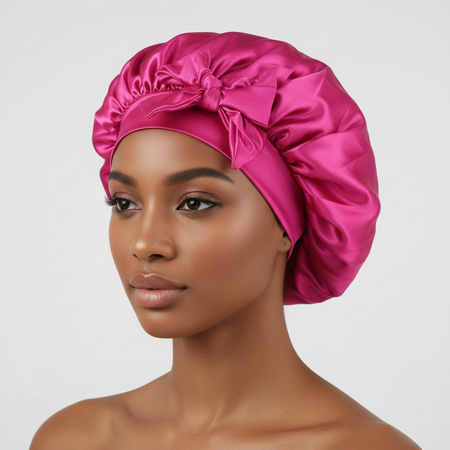 Satin Bonnet Silk Bonnet Adjustable Bonne For Sleeping Hair Bonnet With Tie Band Bonnets For Women Men
